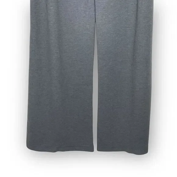 Vuori Bayview Thermal Wide Leg Pants Waffle Knit Gray Women’s Size XL - Picture 6 of 9
